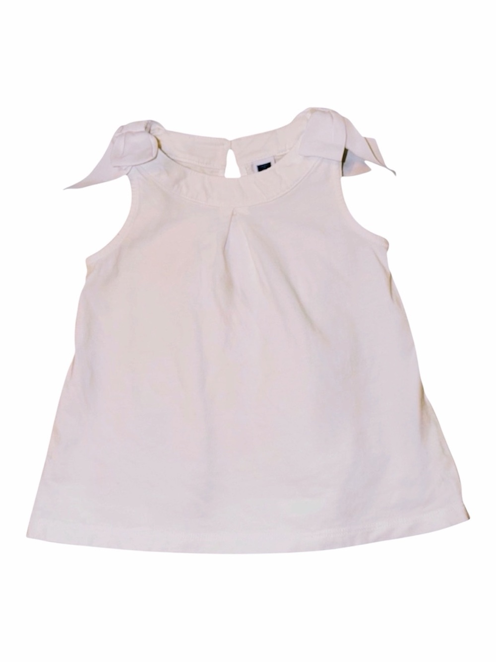 Janie and Jack White Bow-Shoulder Tank Top - Size 4